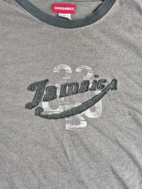 Unionbay Olive Green Jamaica Logo Tee
